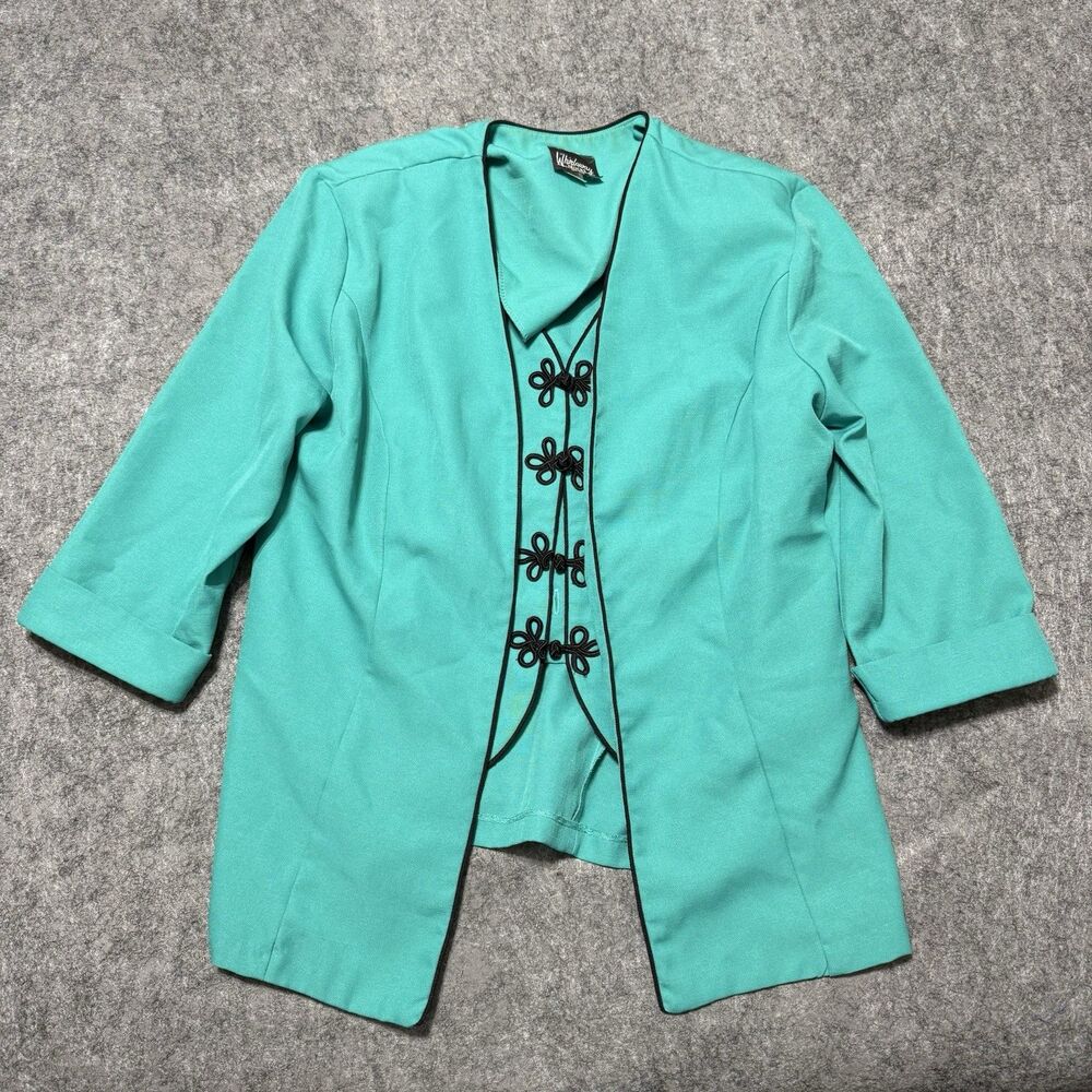 Vintage 80s 90s Whirlaway Frocks Womens Jacket Blazer Size 16 Made In USA